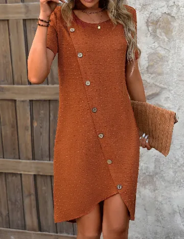 Rochie scurta SHEIN, maro