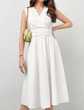 Rochie medie SHEIN, alb