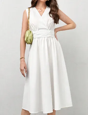 Rochie medie SHEIN, alb