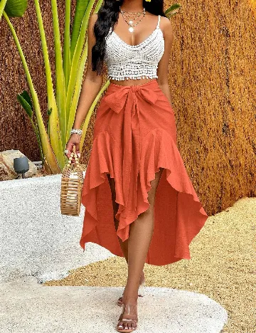 Fusta SHEIN, portocaliu