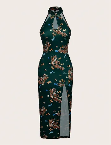 Rochie lunga SHEIN, verde