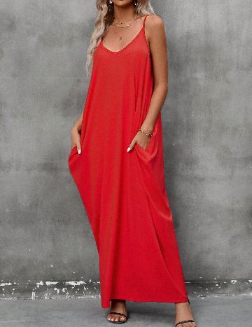 Rochie lunga Emery Rose, rosu