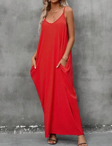 Rochie lunga Emery Rose, rosu