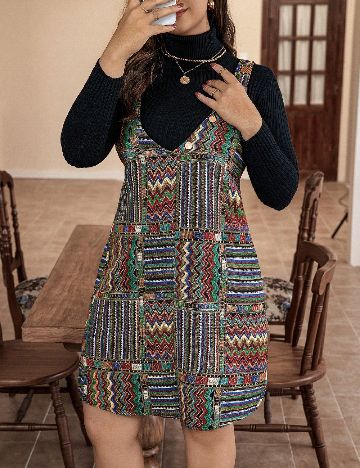 Sarafan SHEIN CURVE, mix culori