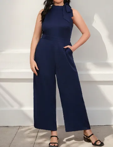 Salopeta SHEIN CURVE, bleumarin