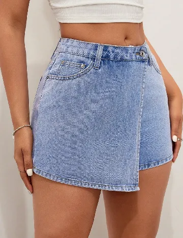 Fusta pantalon SHEIN, albastru