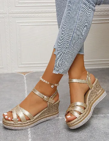 Sandale SHEIN, auriu