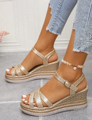 Sandale SHEIN, auriu