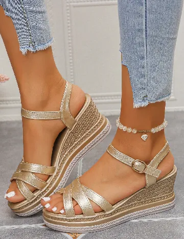 Sandale SHEIN, auriu