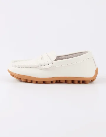 Mocasini Shein Kids, alb