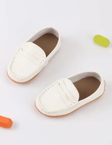 Mocasini Shein Kids, alb