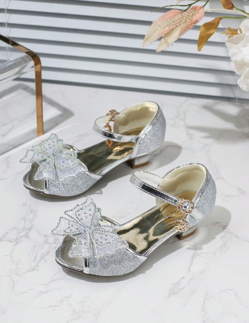 Pantofi Shein Kids, argintiu