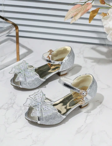 Pantofi Shein Kids, argintiu