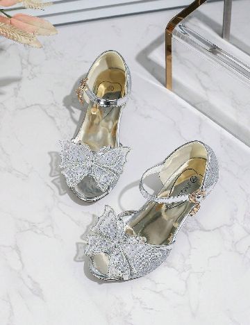 Pantofi Shein Kids, argintiu