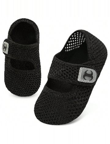 Papuci de plaja Shein Kids, negru