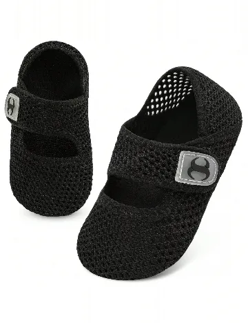 Papuci de plaja Shein Kids, negru