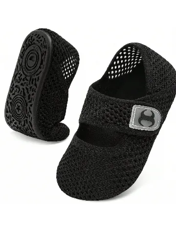 Papuci de plaja Shein Kids, negru