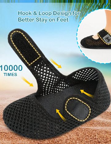 Papuci de plaja Shein Kids, negru