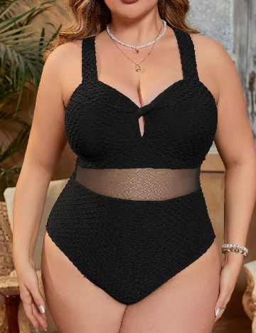 Costum de baie SHEIN CURVE, negru