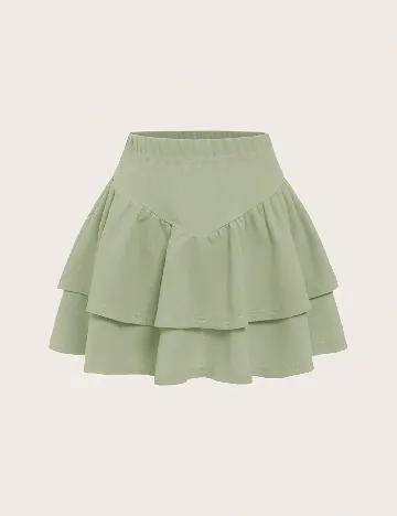 Fusta SHEIN CURVE, verde