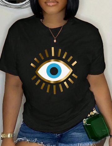 Tricou SHEIN CURVE, negru