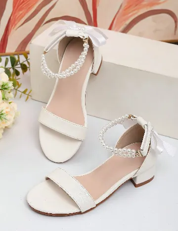 Sandale Shein Kids, alb