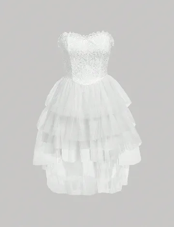 Rochie scurta SHEIN, alb