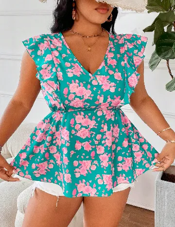 Bluza SHEIN CURVE, floral print