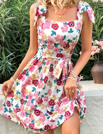 Rochie scurta SHEIN, floral print