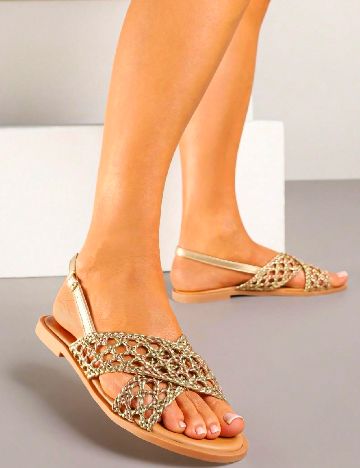 Sandale SHEIN, auriu