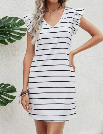 Rochie scurta SHEIN, alb