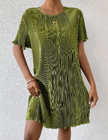 Rochie scurta SHEIN, verde