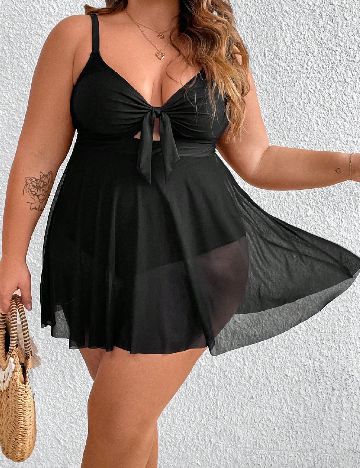 Costum de baie SHEIN CURVE, negru