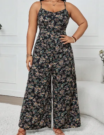 Salopeta SHEIN CURVE, floral print