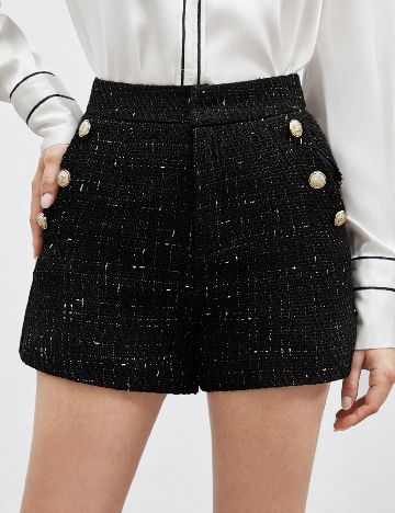 Pantaloni scurti SHEIN, negru