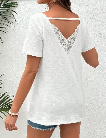 Bluza SHEIN Maternity, alb