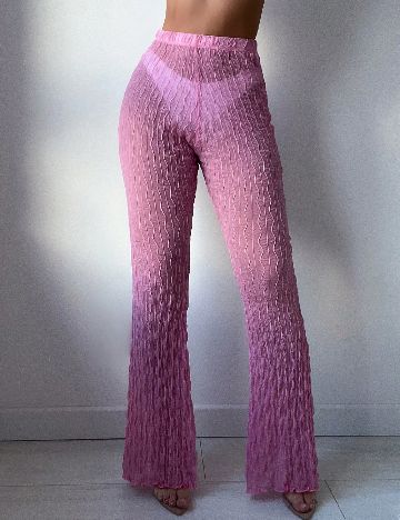 Pantaloni de plaja SHEIN, roz