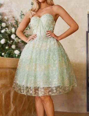 Rochie scurta SHEIN, verde