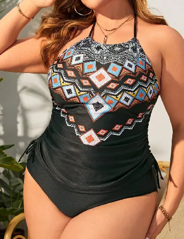 Costum de baie SHEIN CURVE, negru