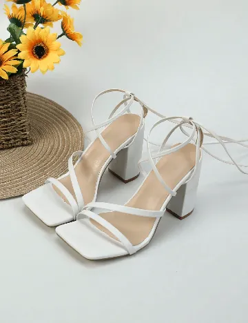 Sandale SHEIN, alb