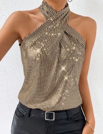 Bluza de pijama SHEIN, auriu