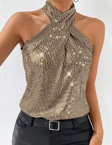 Bluza de pijama SHEIN, auriu