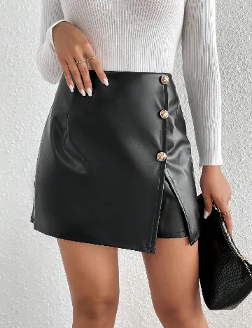 Fusta pantalon SHEIN, negru