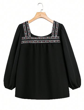 Bluza SHEIN CURVE, negru