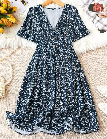 Rochie medie SHEIN CURVE, floral print