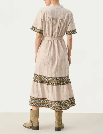 Rochie medie Part Two, crem