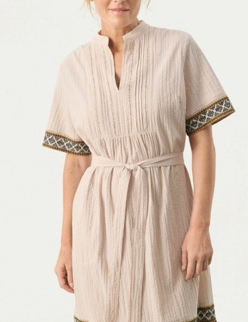 Rochie medie Part Two, crem