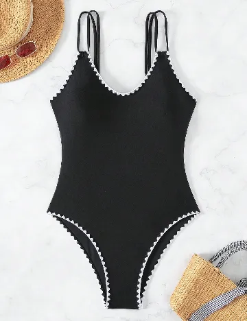 Costum de baie SHEIN, negru