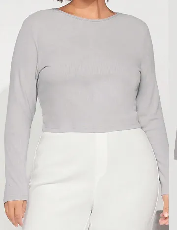 Bluza SHEIN CURVE, gri