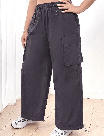 Pantaloni SHEIN CURVE, gri